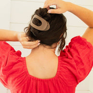 Circle Cutout Flat Claw Clip