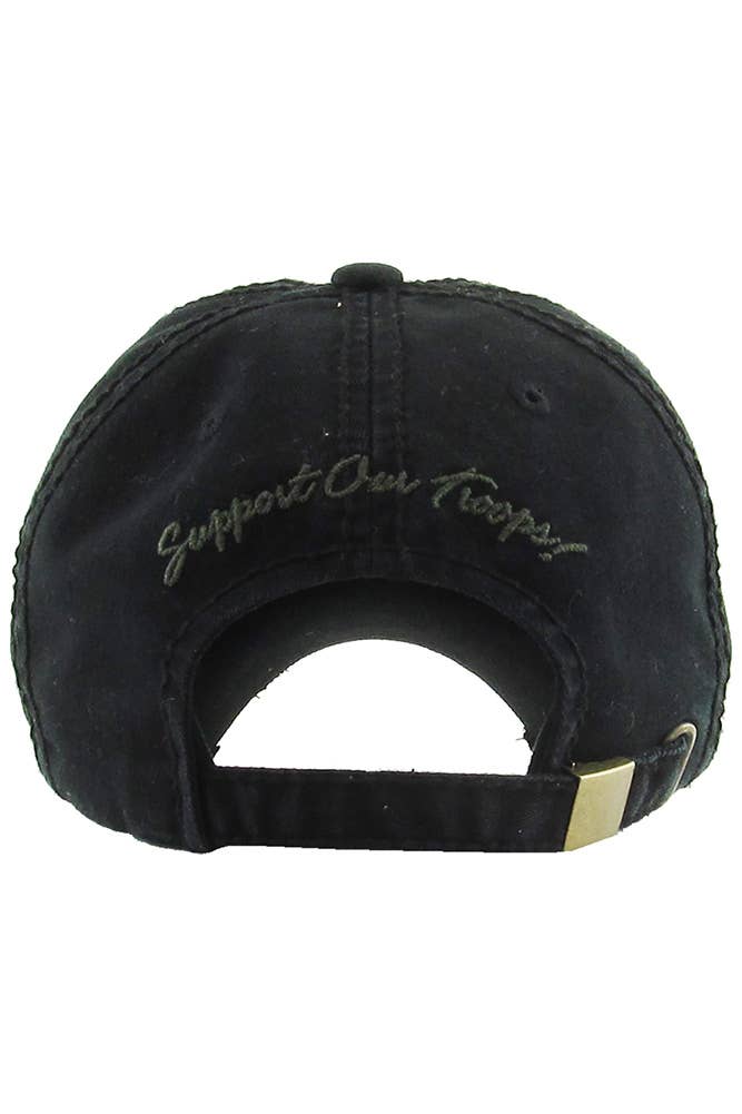 Camo Ribbon Washed Vintage Baseball Cap