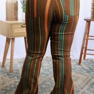 Astrid Judy Blue Striped Flares