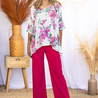 Botanical Bliss - Half Sleeve Top