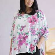 Botanical Bliss - Half Sleeve Top