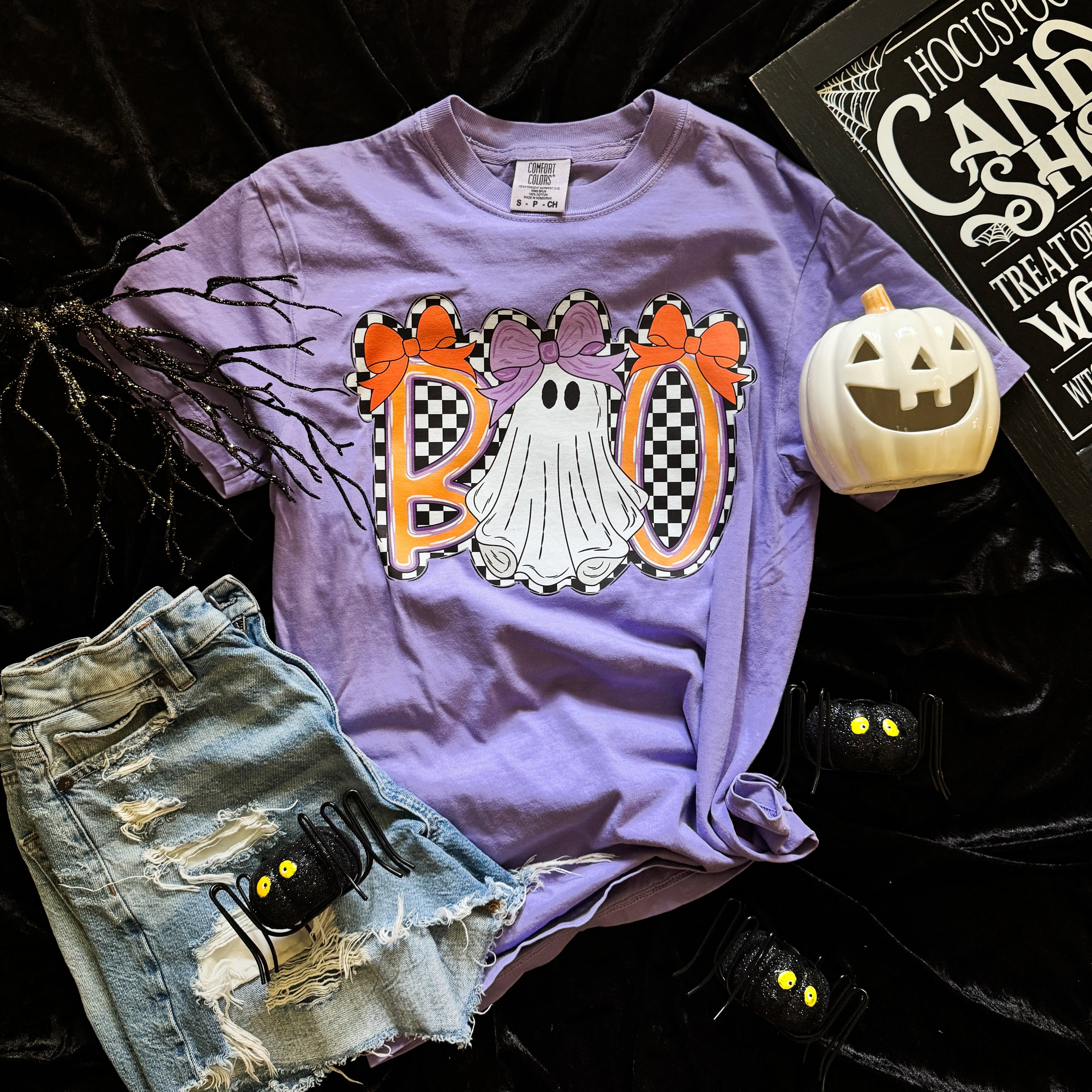 Boo Checker Ghost Soft Graphic Tee