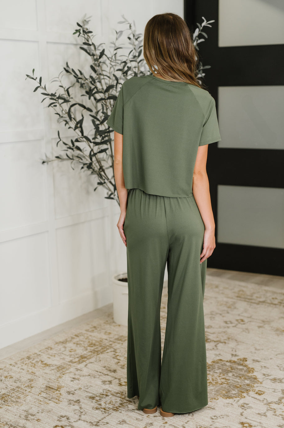 PREORDER: Casual Top and Bottom Set in Green