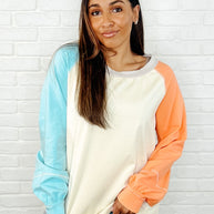Color Me Confused Color Block Top