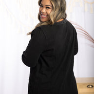 Cozy & Warm Black Henley