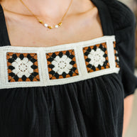 Craft Night Crochet Detail Top