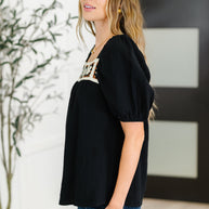 Craft Night Crochet Detail Top