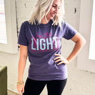 Be The Light Leopard Graphic Tee
