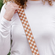 Lizzie Checkered Adjustable Bag Strap
