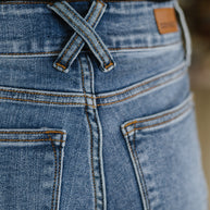 Elsie High Rise Double Button Wide Leg Jeans