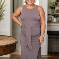 Embrace Your Beauty - Mauve Dress