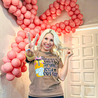 Suspect Only Drinks Iced Coffee Graphic Tee