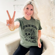 Let Me Be Weird In Peace Graphic Tee
