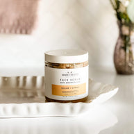 Simply Stated Bath & Body Face Scrub – Zit Zapper exfoliating sugar scrub in an 8oz jar. Sugar + Citrus formula with brown sugar, coconut oil, and essential oils for smooth, radiant skin.