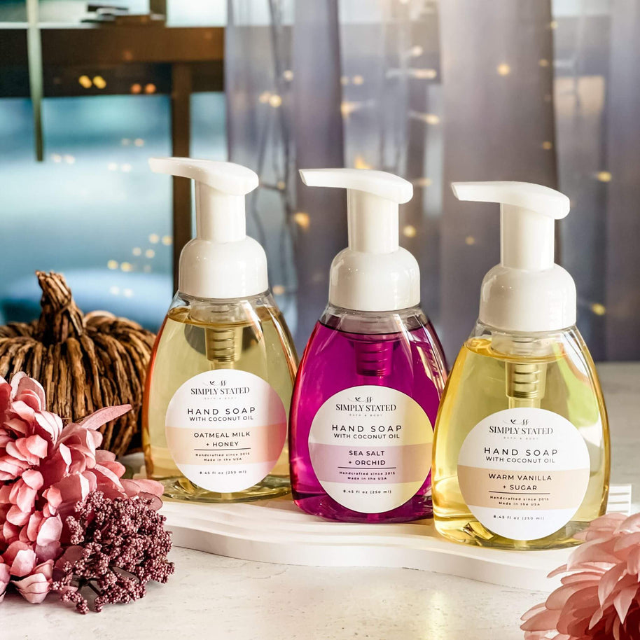 Signature Foaming Hand Soap – Gentle Coconut Oil-Based Liquid Soap