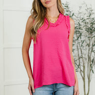 Flourish and Flare Ruffle Detail Tank