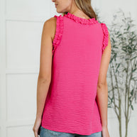 Flourish and Flare Ruffle Detail Tank
