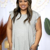 Flutter By - Ruffle Sleeve Top