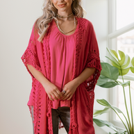 Fuchsia Flow Cardigan