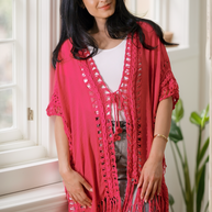 Fuchsia Flow Cardigan