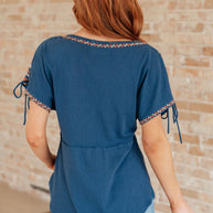 Greece Lightning V-Neck Blouse