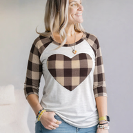 Heart of Plaid Raglan