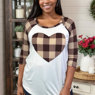 Heart of Plaid Raglan