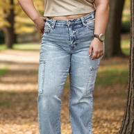 High Energy - Judy Blue Cargo Jeans