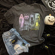 Pastel Spooky Season Soft Graphic Tee