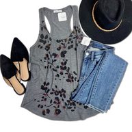 Floral Shadows - Tank Top
