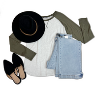 Look At The Time - Thumbhole Raglan