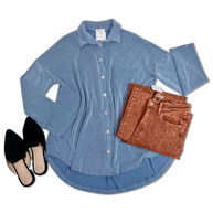 Simply Captivating Button Down - Midnight