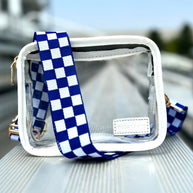 Lizzie Checkered Adjustable Bag Strap
