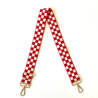 Lizzie Checkered Adjustable Bag Strap