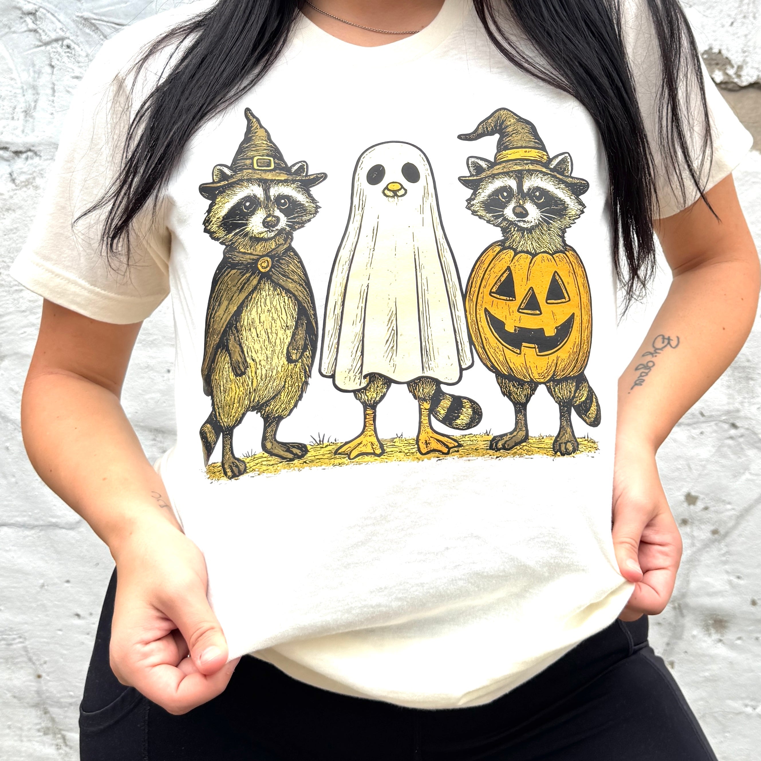 Racoon Ghost Graphic Tee