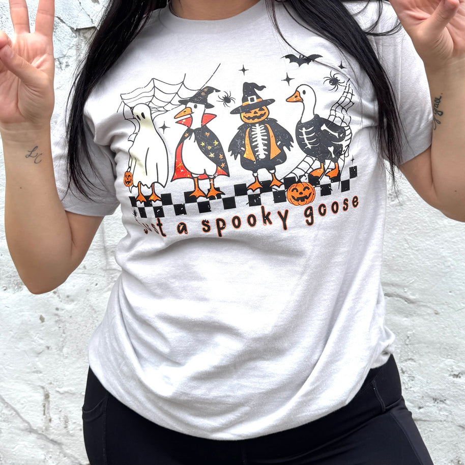 Just A Spooky Goose Soft Graphic Tee