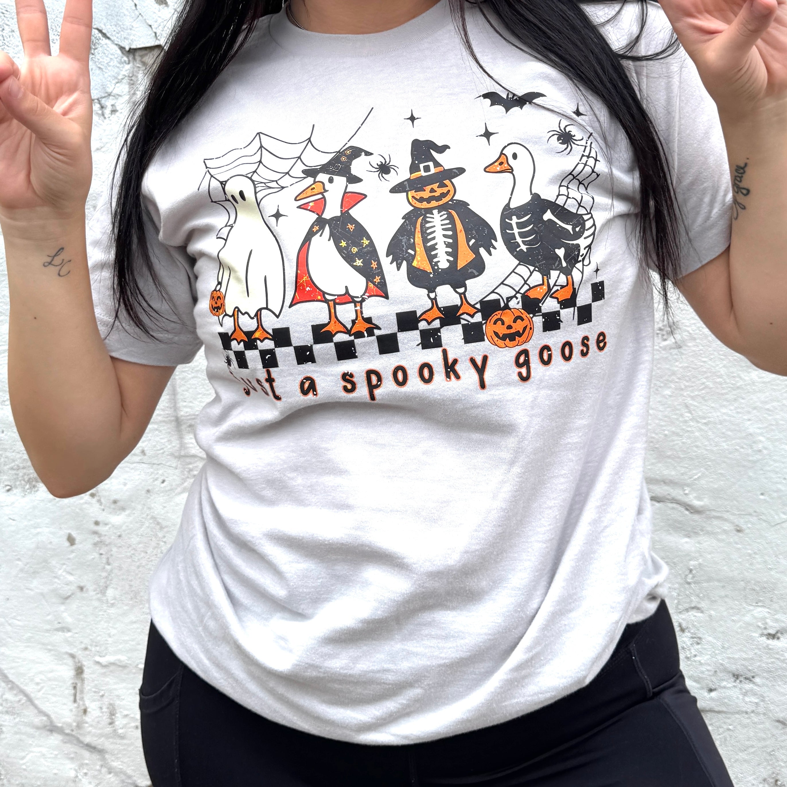 Just A Spooky Goose Soft Graphic Tee
