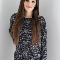 Salt & Pepper Long Sleeve Dolman