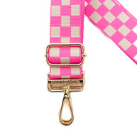 Lizzie Checkered Adjustable Bag Strap