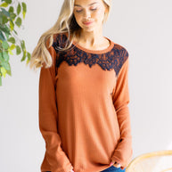 Falling Ember Knit Top