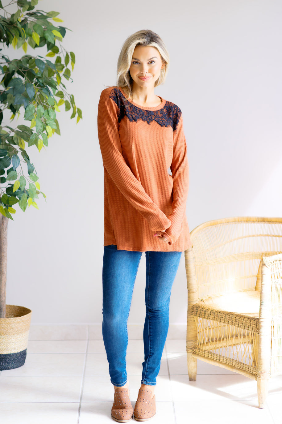 Falling Ember Knit Top