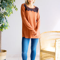 Falling Ember Knit Top