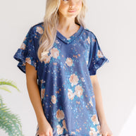 Moonlit Petals Top