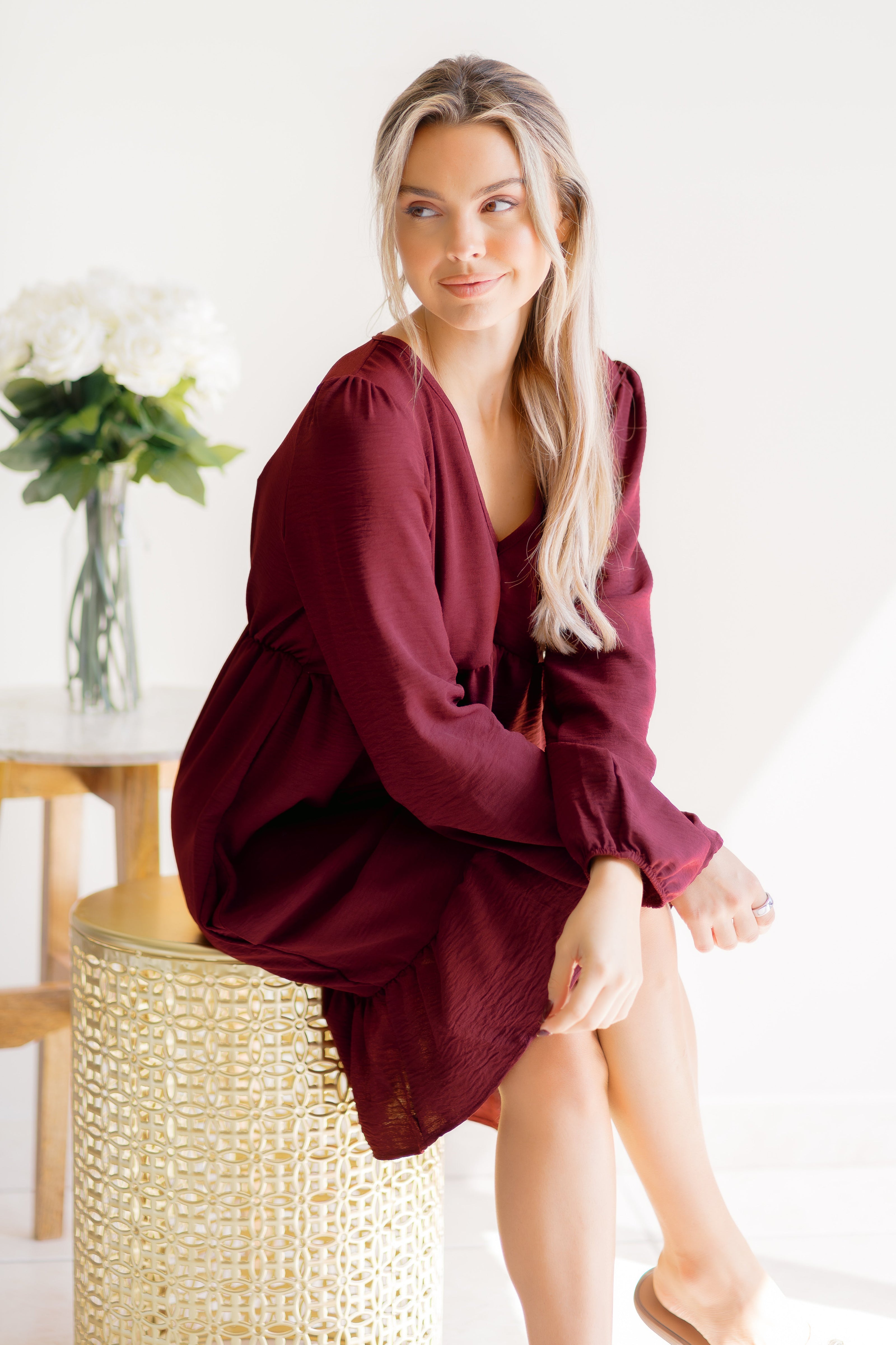 Burgundy Bliss Dress