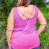 Electric Kiss Rouched Top