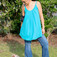 Neon Chill Pleated Tank