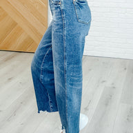 Megan High Rise Rigid Magic Wide Leg Crop Jeans