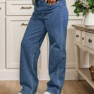 Judy Blue - Vintage Wide Leg - premium wholesale jeans, available for drop shipping to online boutiques.