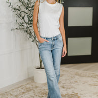 Lorena Mid Rise Vintage Wash Bootcut Jeans