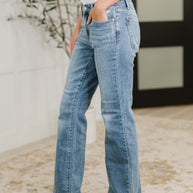 Lorena Mid Rise Vintage Wash Bootcut Jeans